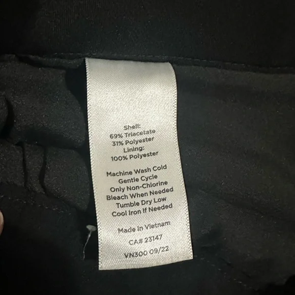 Talbots Easy Travel Slum Ankle Pants Black Size 10 - Picture 6 of 6